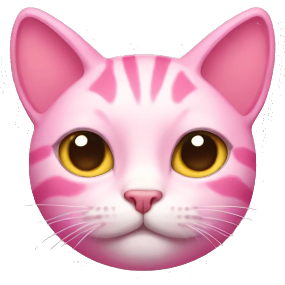 Pink cat  emoji