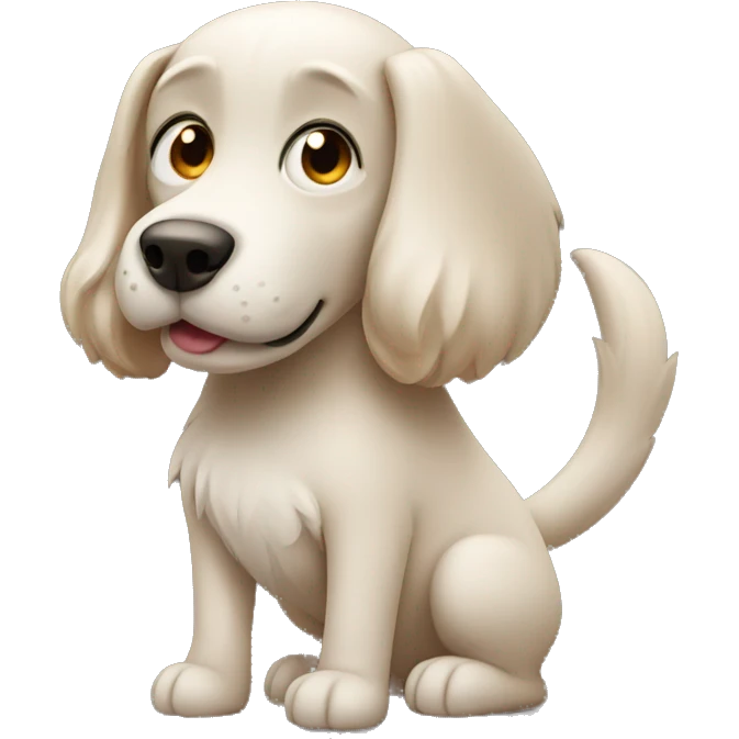 dog with tail emoji