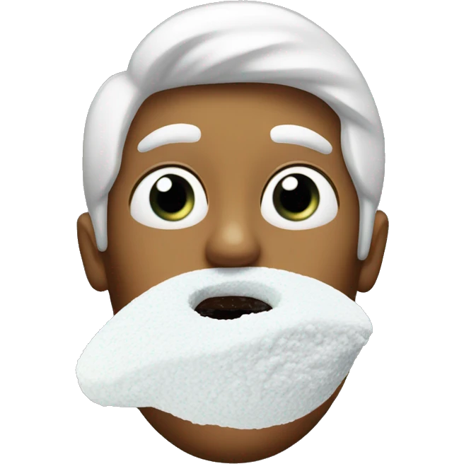 Sniffing powdered sugar emoji