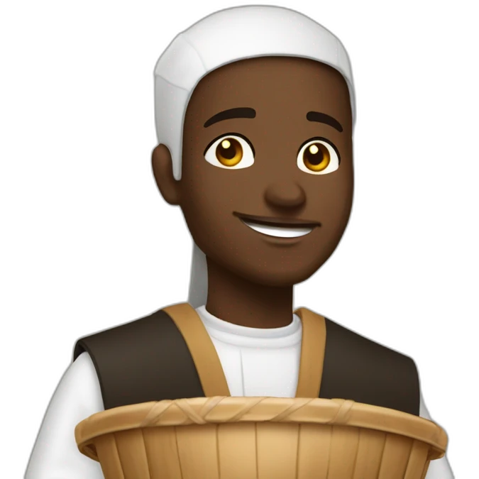 Sacerdote sotana negra jugando basket  emoji