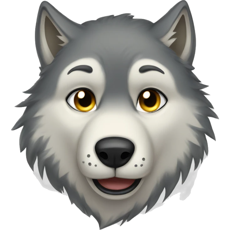 Sad wolf cry emoji