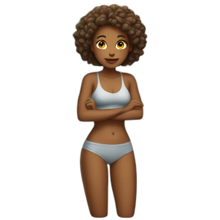 sun bathed girl full body emoji