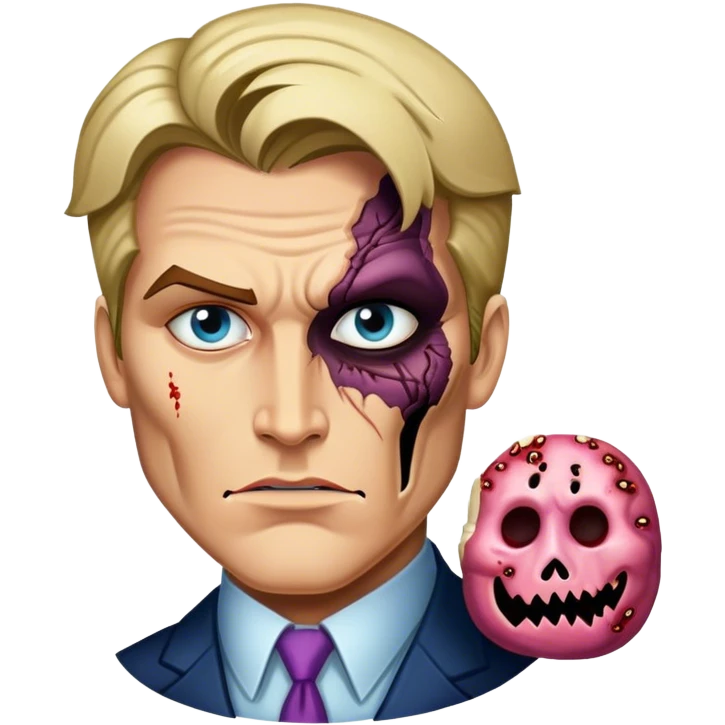 Two-face harvey dent emoji