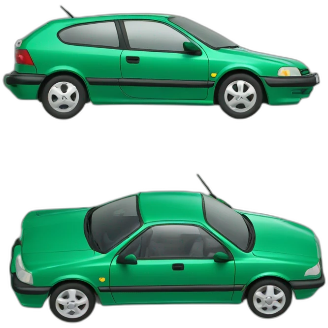 Green 1995 opel astra tourism emoji