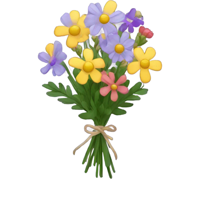 Wildflower bouquet  emoji