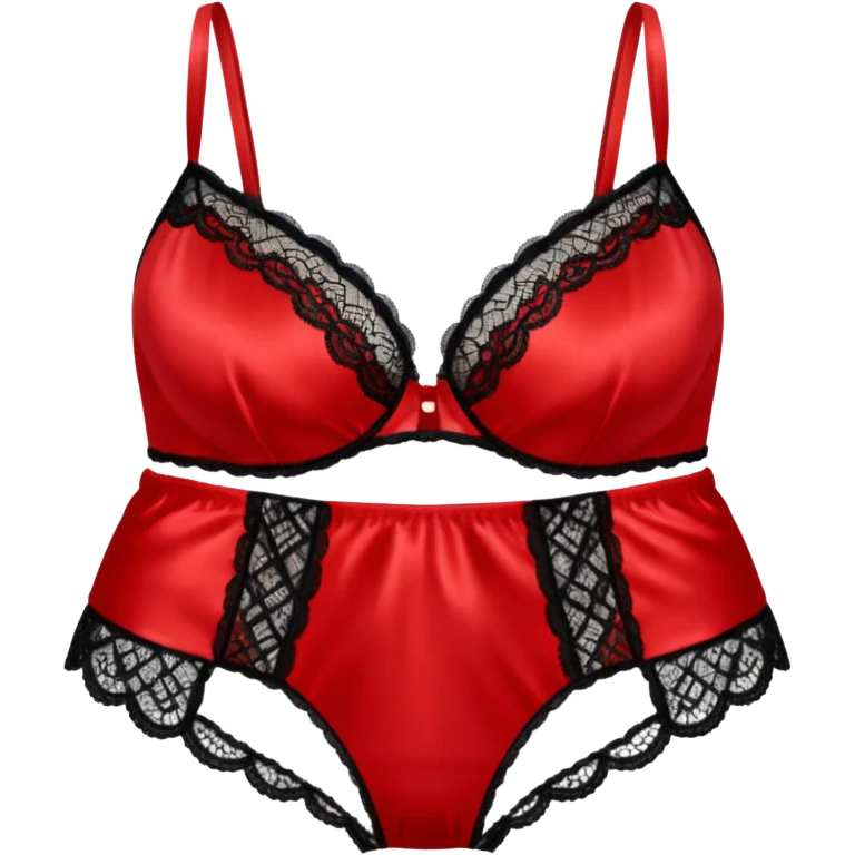 Red lingerie dentelle hot string emoji