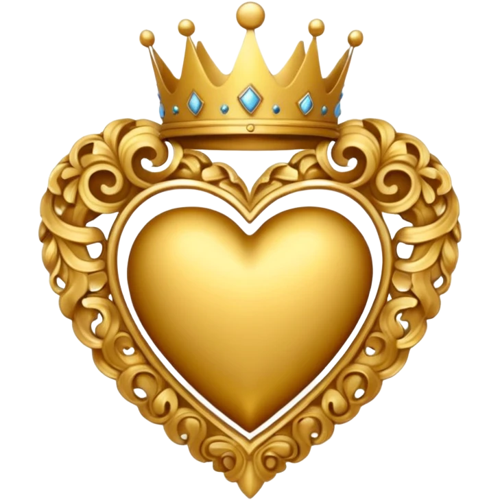 Corazon con una corona emoji