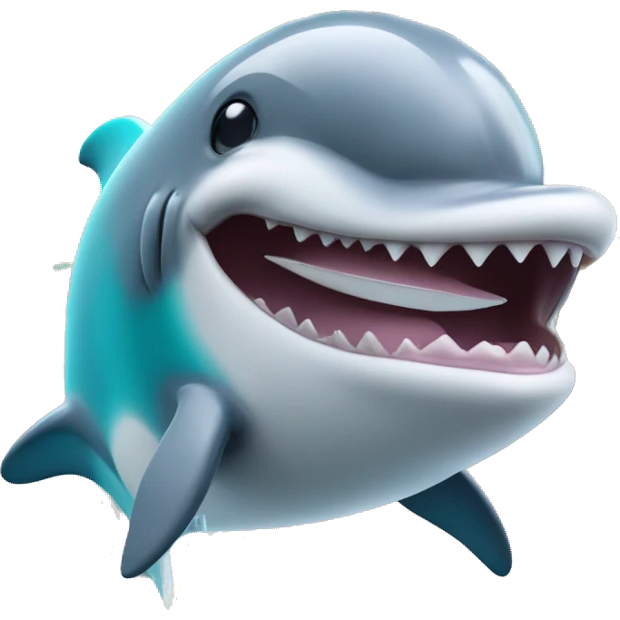 Baddie dolphin  with a Stanley￼  emoji