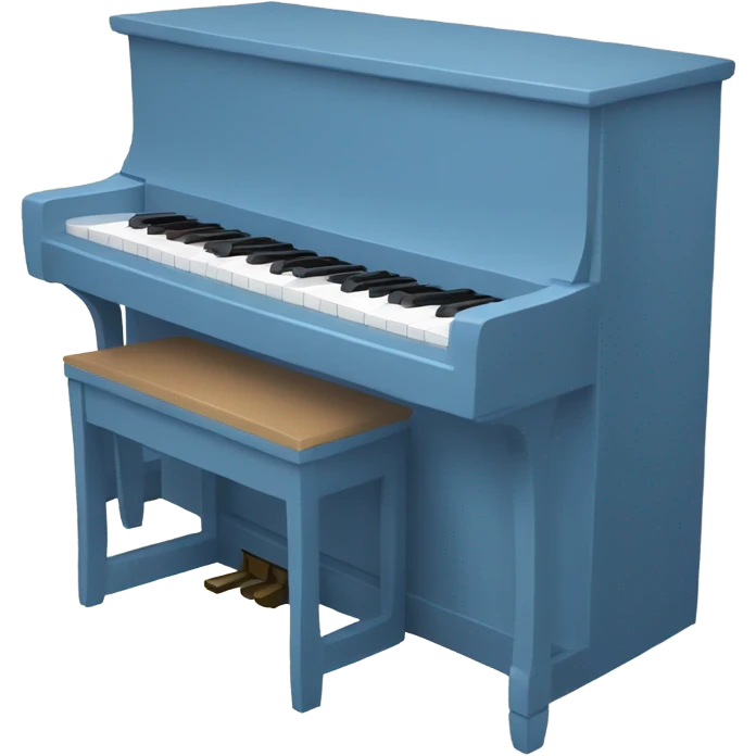 Bluey ￼ playing the piano emoji
