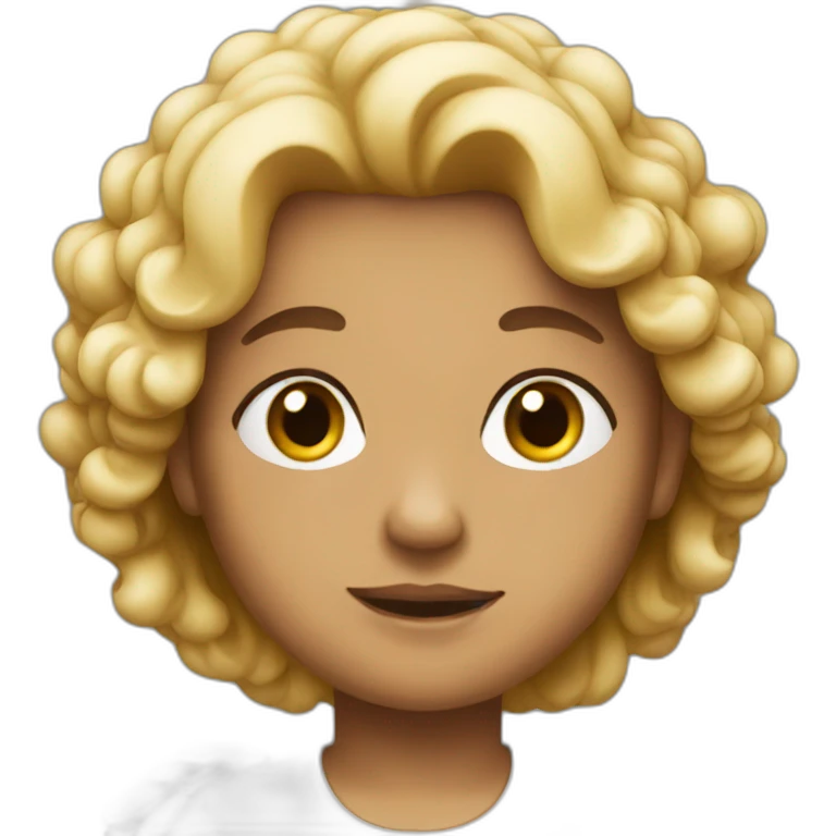 Realistic version of an angel emoji