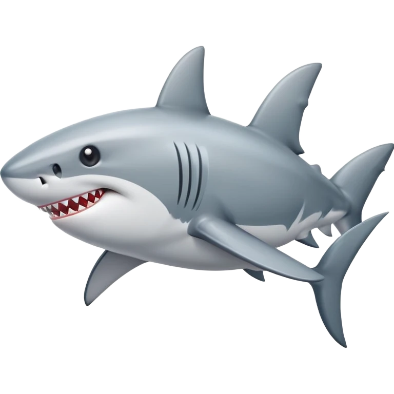 Shark with a bow emoji