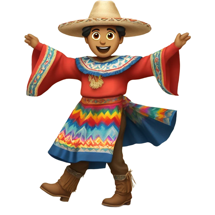 a chilean huaso dancing cueca emoji