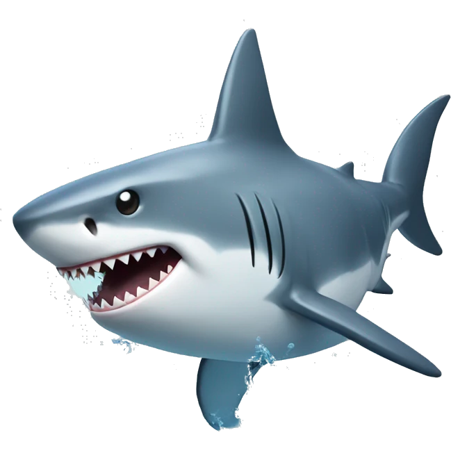 shark in water emoji