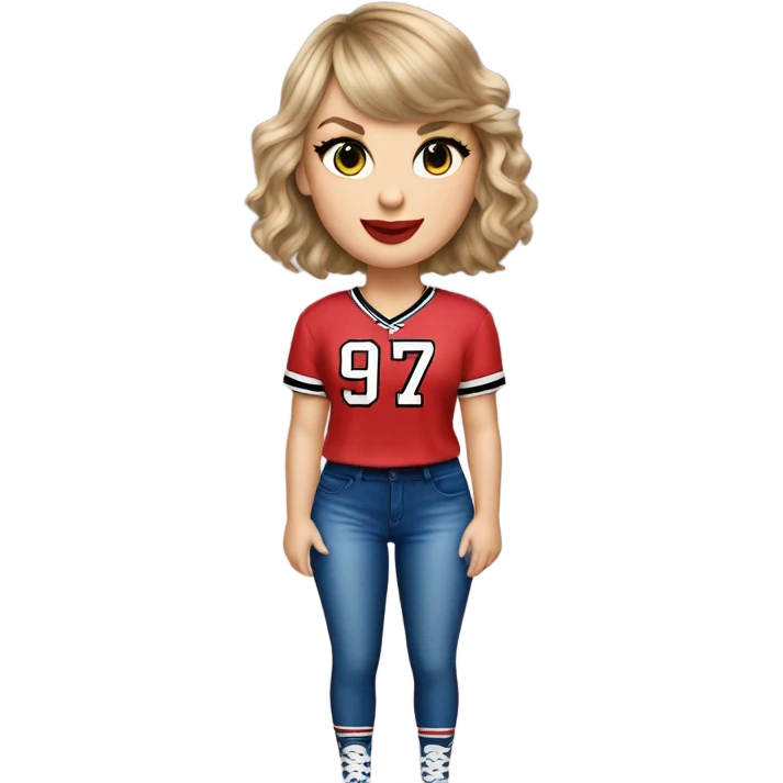 Taylor swift with 87 jersey  emoji