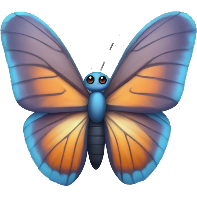 butterfly with muscles for wings emoji