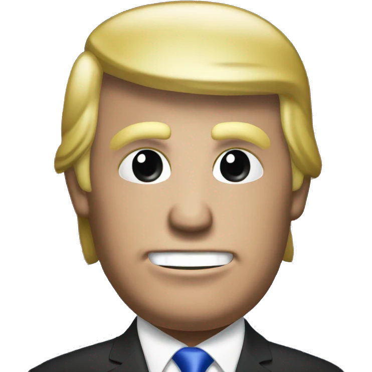 Trump with serbia flag emoji