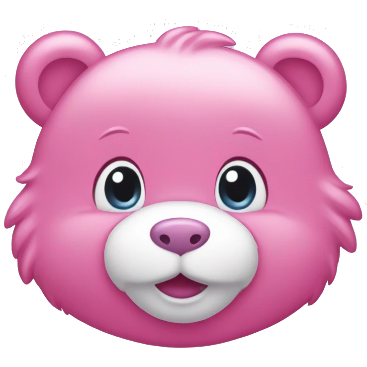 Pink care bear  emoji