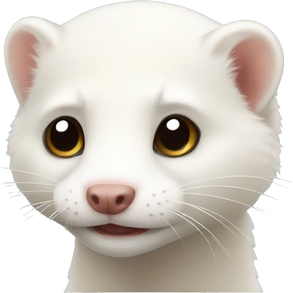 white ferret  emoji