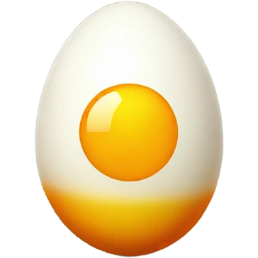 Yellow orange, radioactive eggs emoji