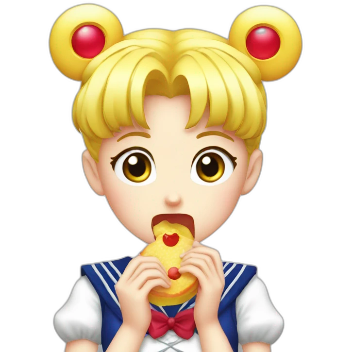 sailor-moon-eating emoji