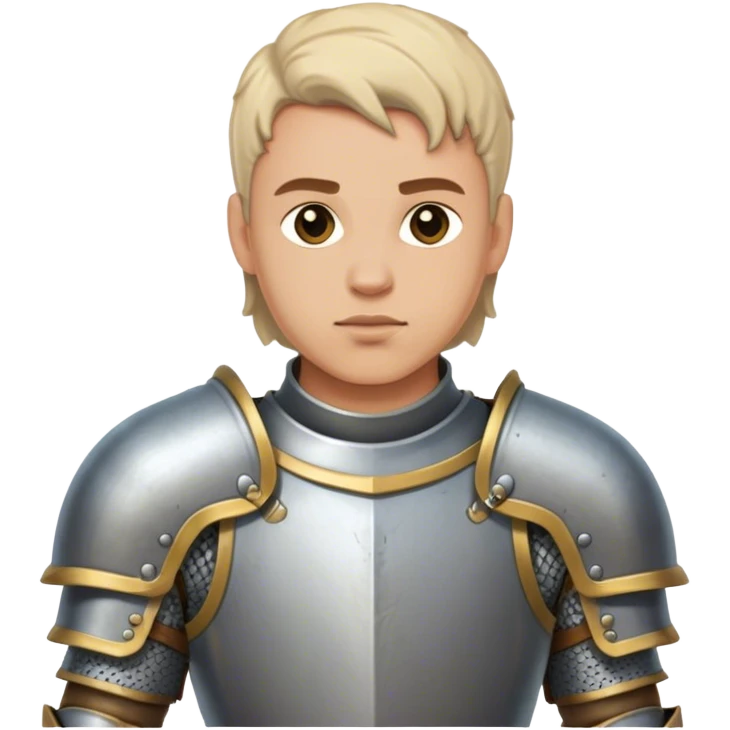 Medieval DnD themed male with armor waist emoji