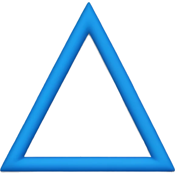 Blue triangle basic emoji