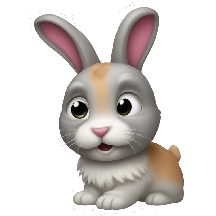 rabbit with colors emoji
