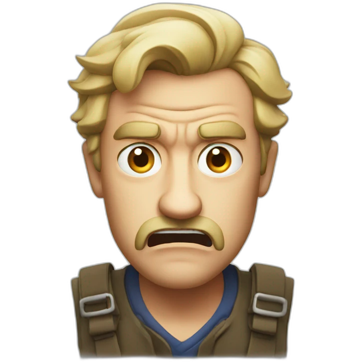 Angry British man emoji