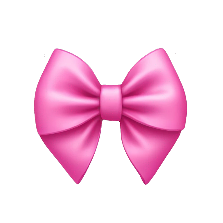 Hello kitty pink bow emoji