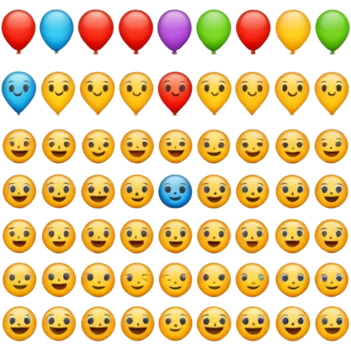 generate 100 emoji ideas for kids emoji