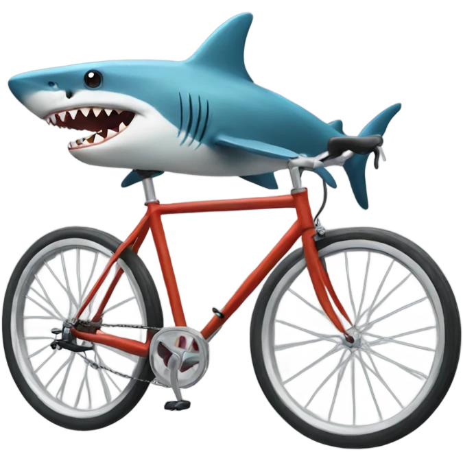 Bike shark emoji