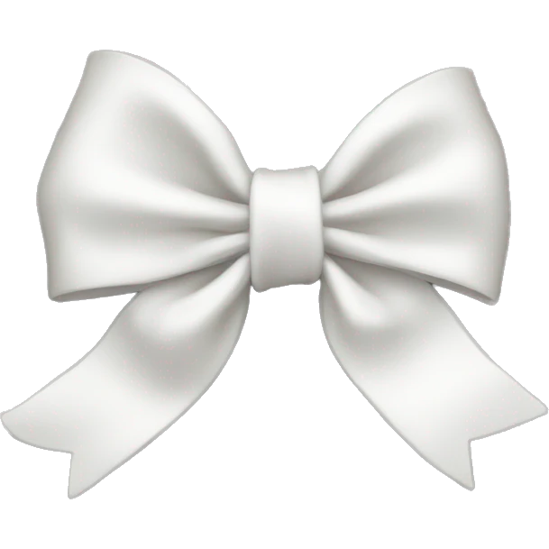 White bow emoji