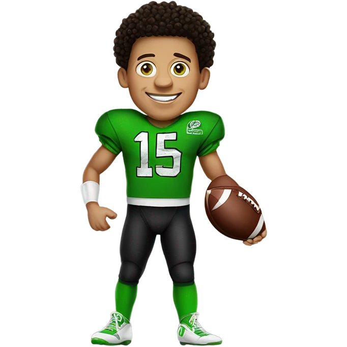 Patrick Mahomes as Kermit the frog emoji