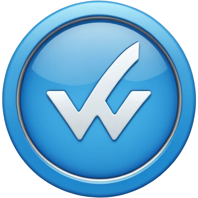 A check mark in a blue circle, like in Telegram. emoji