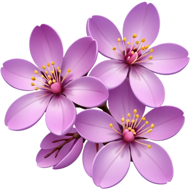 purple emoji - cherry blossoms emoji