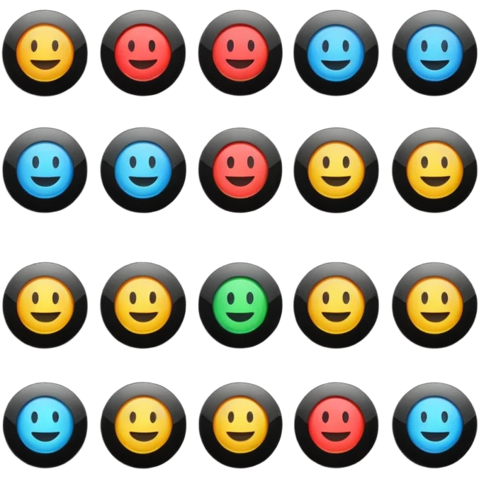 Play buttons black emoji