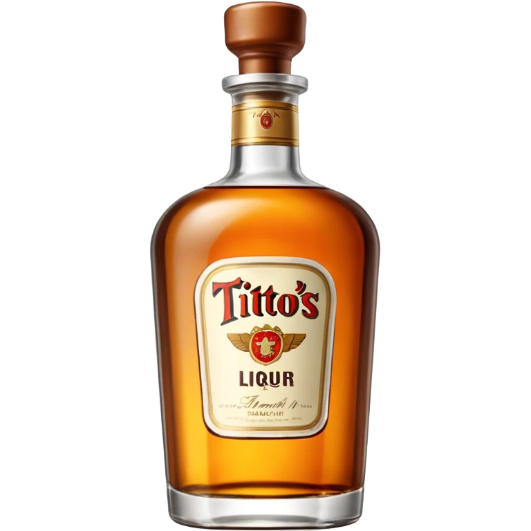 Tito’s liquor bottle emoji
