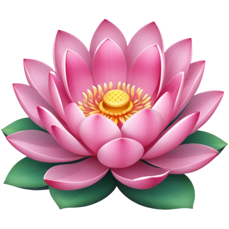 pink lotus flower emoji