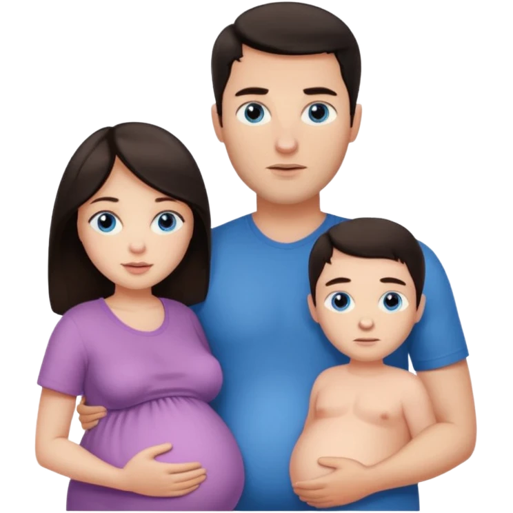 pregnant woman being burned in the face of a very handsome man emoji