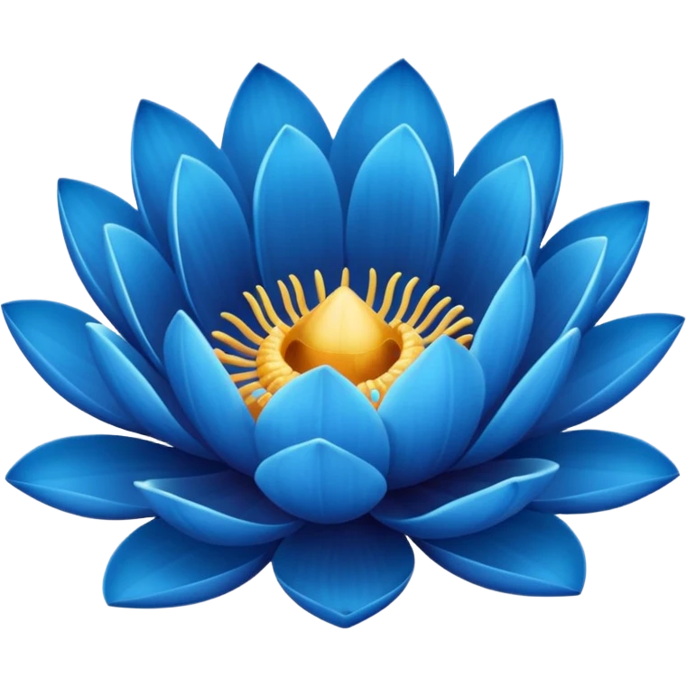 Blue lotus emoji