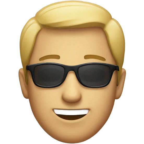 smiling guy in sunglasses emoji