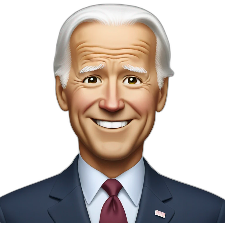 joe biden smiling with eyes closed emoji