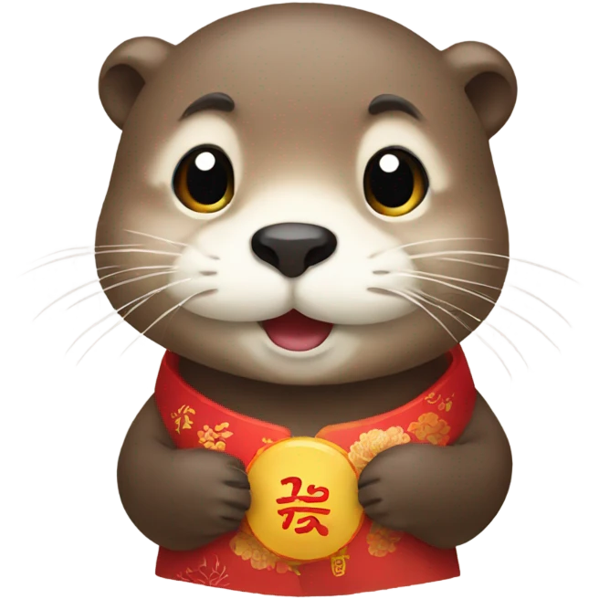an otter when korean lunar new year emoji