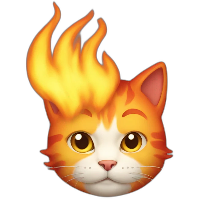 fire cat emoji