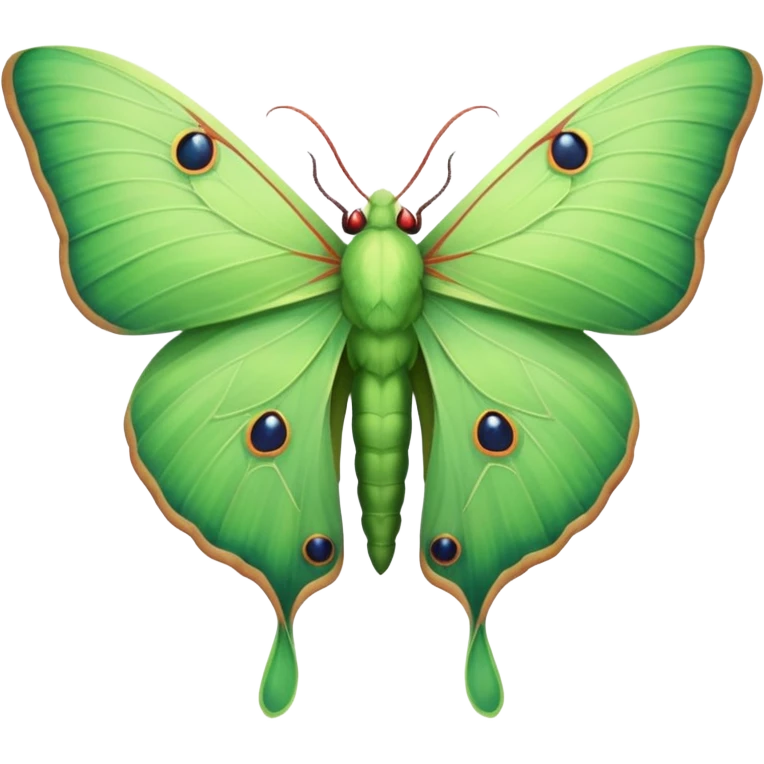 Luna moth emoji
