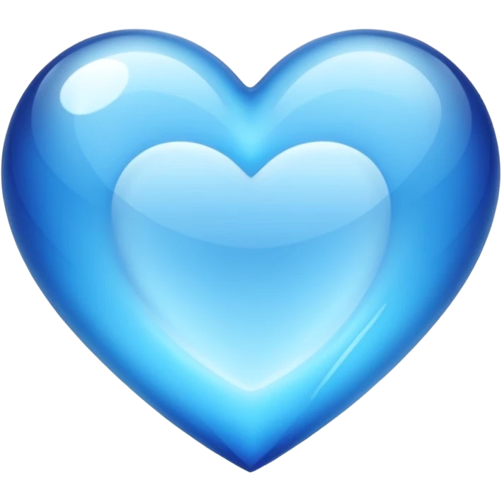 Crystal blue heart
 emoji