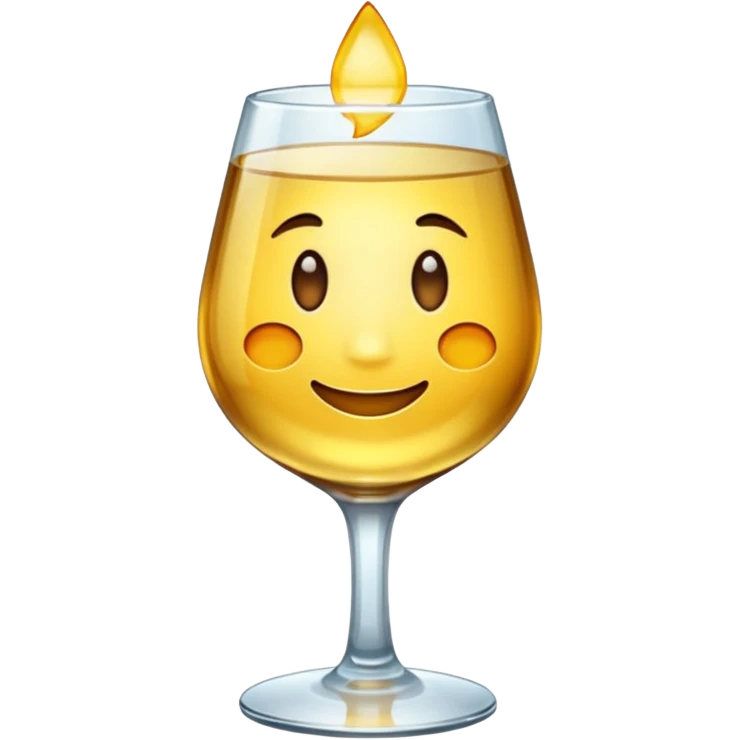 glass made of gold emoji