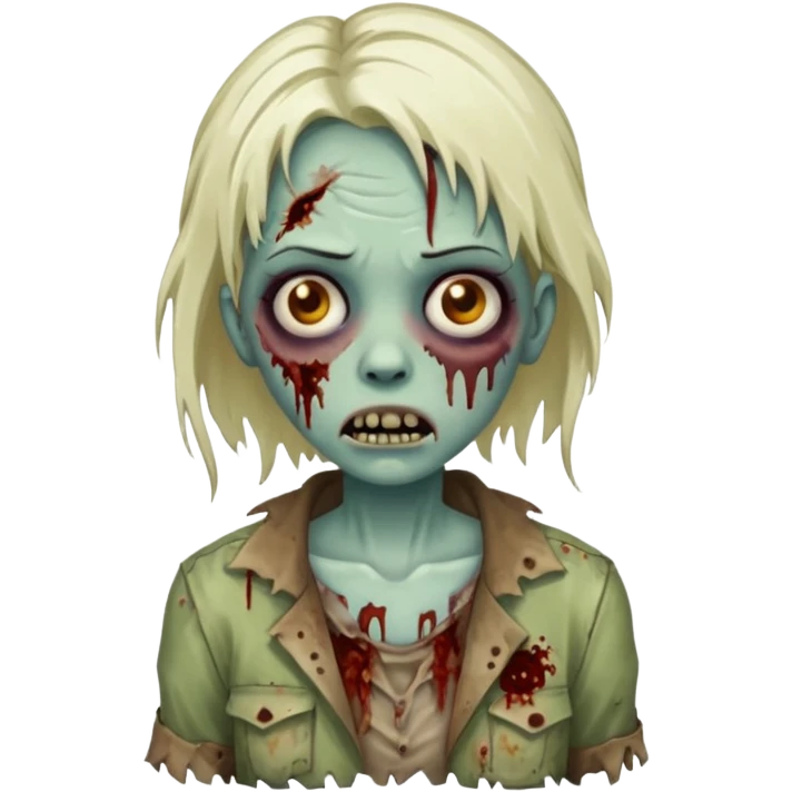 Zombie girl emoji