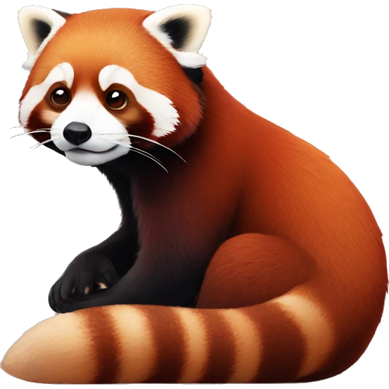 pensive red panda emoji