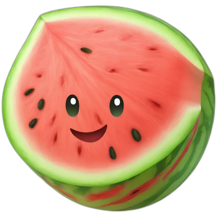 Watermelon red emoji